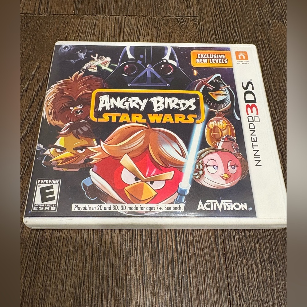 Nintendo ds Star Wars Angry Birds video game.